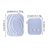 Arc-shape Keychain Holder Mold Set Jewelry Organiser Silicone Mold