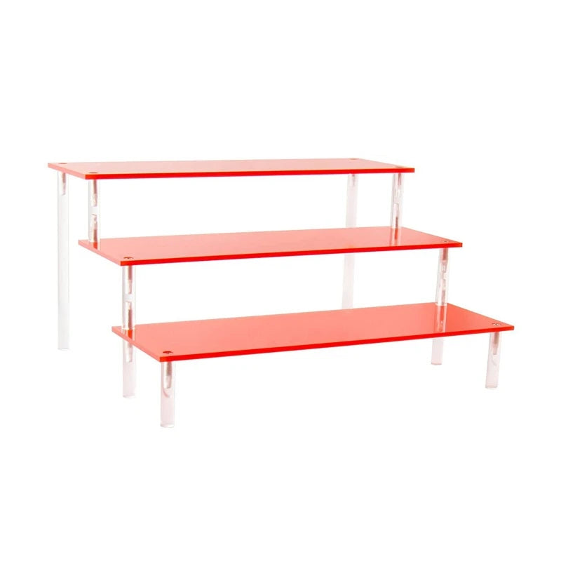 F19D 3 Tier Acrylic Display Stand Cupcake Shelf Organizer