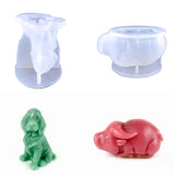 Dog Cattle Shape Silicone Candle Mold for Craft Art