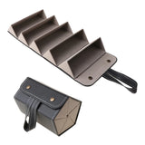 F19D 5 Slots Foldable Eyewear Organizer Travel Holder Display