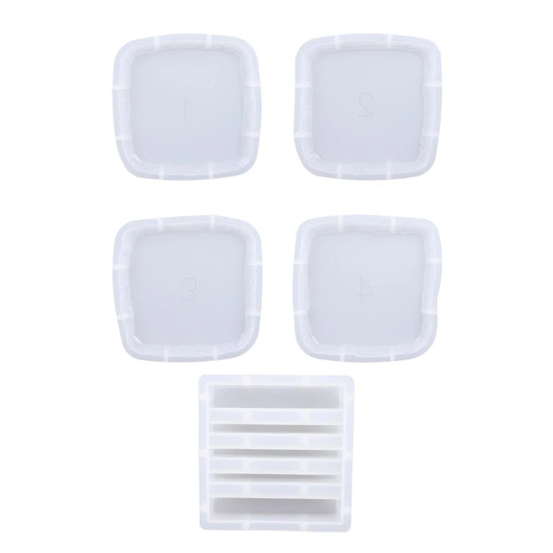 Irregular Edge Resin Coaster Molds - Epoxy Casting