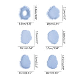 6pcs Resin & Silicone Geode Coaster Molds