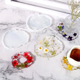 6pcs Resin & Silicone Geode Coaster Molds