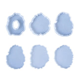 6pcs Resin & Silicone Geode Coaster Molds