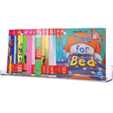 Clear Acrylic Floating Bookshelf Storage Rack Wall Kids Room