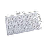 Alphabet Resin Keychain Mold Kit Letter Epoxy Resin Casting Molds