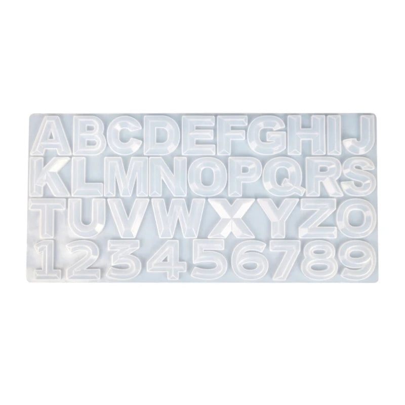 Alphabet Silicone Resin Mold for Epoxy Crafts