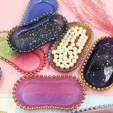 Silicone Bead Dish Mold Epoxy Coaster Resin Casting DIY Storage Box