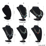 Flannel Necklace Small Stand Display Jewelry Organizer