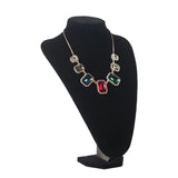 Flannel Necklace Small Stand Display Jewelry Organizer