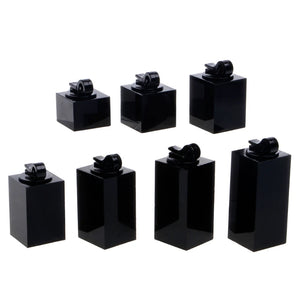 Plastic Finger Ring Showcase Display Stand Set 1.5cm-4.5cm (7pcs/set)