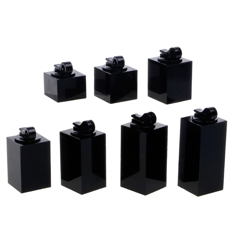 Plastic Finger Ring Showcase Display Stand Set 1.5cm-4.5cm (7pcs/set)