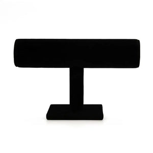 F19D T-Bar Suede Jewelry Display Stand Bracelet Necklace Holder