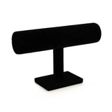 F19D T-Bar Suede Jewelry Display Stand Bracelet Necklace Holder