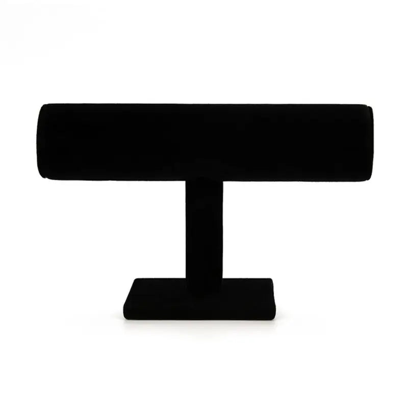 F19D T-Bar Suede Jewelry Display Stand Bracelet Necklace Holder