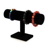 F19D T-Bar Suede Jewelry Display Stand Bracelet Necklace Holder