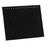 F19D Velvet 17 Hook Necklace Jewelry Tray Display Organizer
