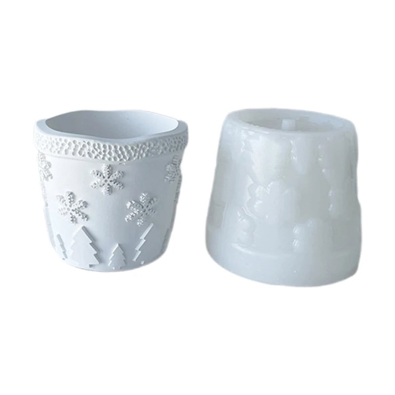 Resin Mold for DIY Candle Holder & Flower Pot