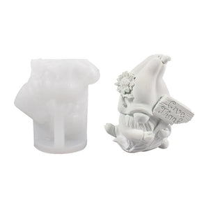 Christmas Dwarf Santa Claus Silicone Mold DIY Craft Tool