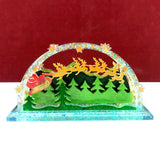 Christmas Silicone Mold Reindeer Sled Resin Mold DIY Home Decor