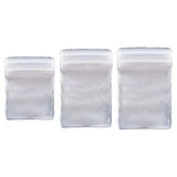Clear Jewelry Bag Zip Closure Pouch Resealable Zipper Plastic Grip Seal Pack