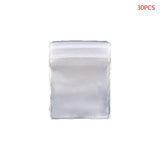 Clear Jewelry Bag Zip Closure Pouch Resealable Zipper Plastic Grip Seal Pack