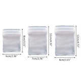 Clear Jewelry Bag Zip Closure Pouch Resealable Zipper Plastic Grip Seal Pack
