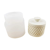 Crystal Mirror Round Jewelry Storage Jar Silicone Mold