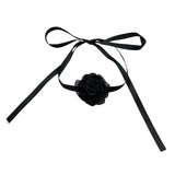 Rose Flower Collarbone Chain Lace Flower Necklace Wedding Halloween