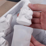 Face-less Old Man Silicone Mold for Epoxy Easter Gnome Ornaments Making Soap