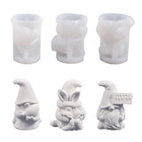 Face-less Old Man Silicone Mold for Epoxy Easter Gnome Ornaments Making Soap