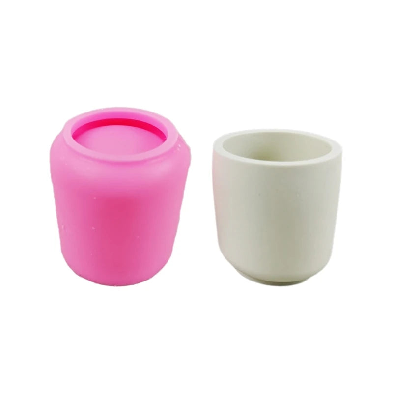 Silicone Mold for Flower Pot Plaster Succulent Planter DIY Holder