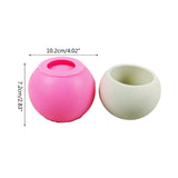 F19D Silicone Mold for Flower Pot Plaster Succulent Planter DIY Mold