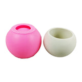 F19D Silicone Mold for Flower Pot Plaster Succulent Planter DIY Mold