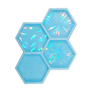 Resin Mold for Hexagon Phone Grip Holographic Kit