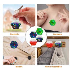 Resin Mold for Hexagon Phone Grip Holographic Kit