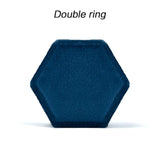 Hexagon Velvet Ring Box Wedding Rings with Cushion Vintage Ceremony Proposal