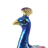 Enamel Hinged Trinket Box Bejeweled Ring Holder Collectible