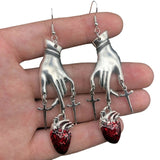 Halloween Red Gemstones Charm Earring