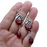 Halloween Red Gemstones Charm Earring