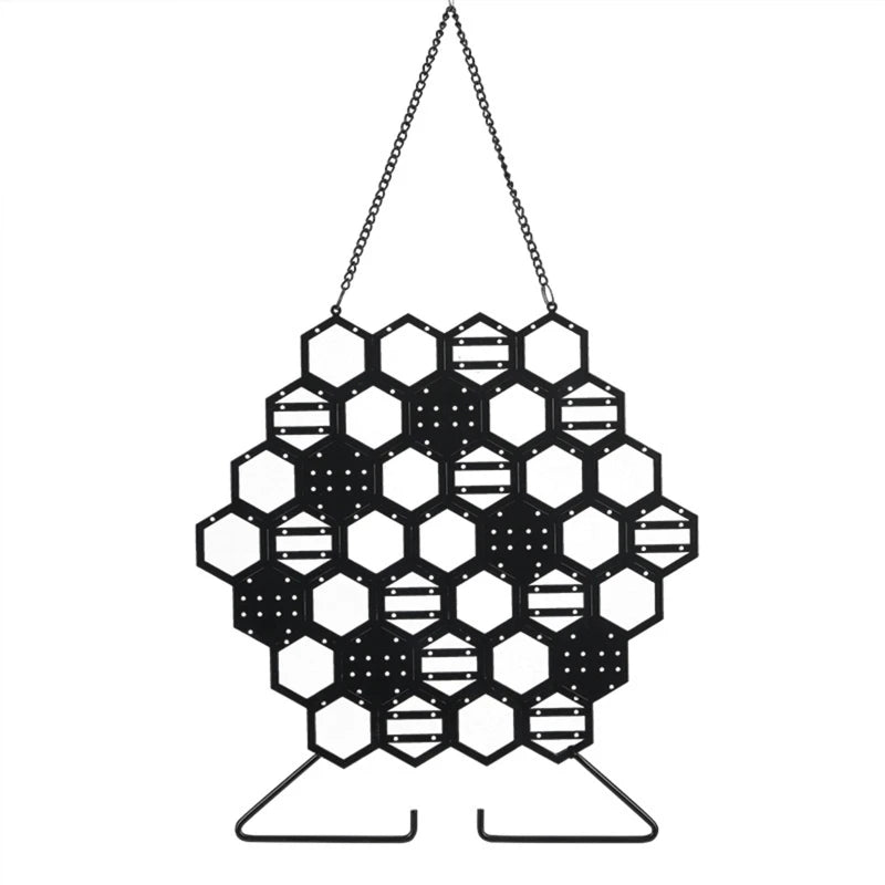 Iron Mesh Honeycomb Wall Hanging Jewelry Display Stand
