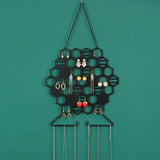 Iron Mesh Honeycomb Wall Hanging Jewelry Display Stand