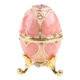 Vintage Alloy Floral Pattern Jewelry Storage Box
