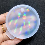 F19D Circle Silicone Mold for Epoxy Casting DIY Pendant Charms