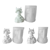 F19D Rabbit Knapsack Soap Dripping Plaster Mold DIY Decoration