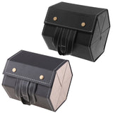 Leather Foldable Travel Eyeglasses Storage for 6 Glasses