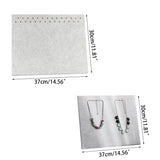 F19D Grey Velvet Necklace Chain Stand