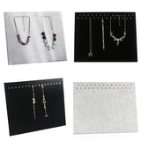 F19D Grey Velvet Necklace Chain Stand