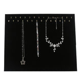 F19D Grey Velvet Necklace Chain Stand