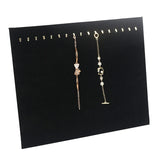 F19D Grey Velvet Necklace Chain Stand